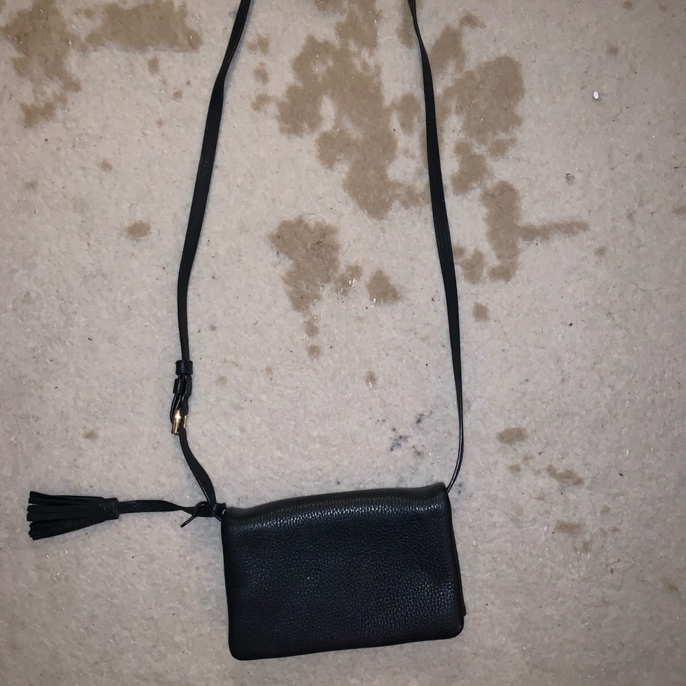 Black leather Tory Burch crossbody - Picture 2 of 3